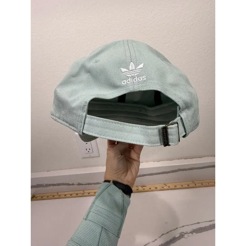 Adidas Baseball Cap Adjustable One Size Teal Sport Casual Strap-Back Relaxed‎